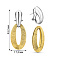 Серьги из желтого и белого золота Francelli (арт. е1091775бж) – изображение 3