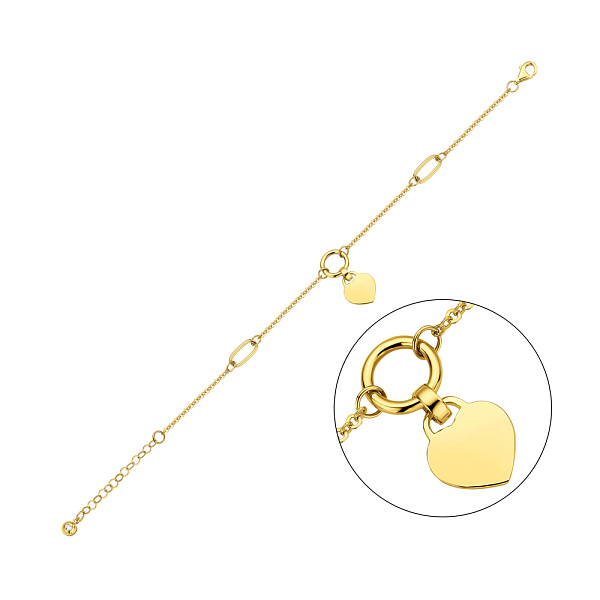 Золотой браслет с подвеской (арт. 326357ж) – изображение 1