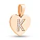 Золота підвіска Літера К з фіанітами (арт. 440985) – зображення 1