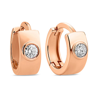 Фото Золотые серьги с бриллиантами (арт. С011769020)