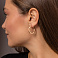 Серьги-кольца из красного золота (арт. 1091111/25) – изображение 3