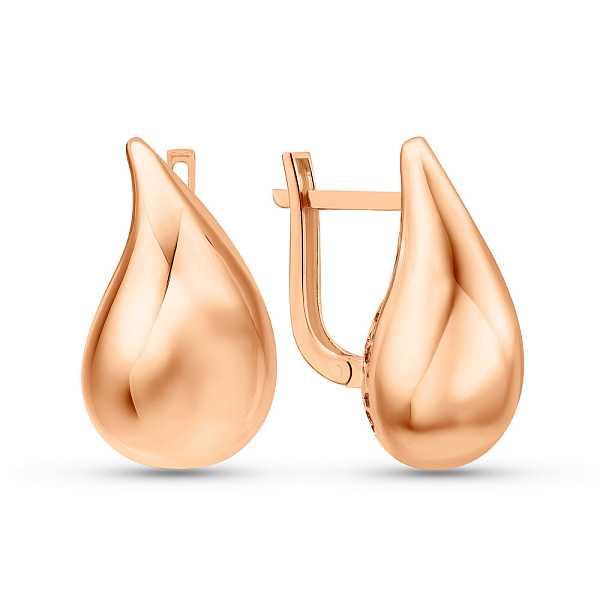 Золотые серьги Капля (арт. 1091390/1) – изображение 1