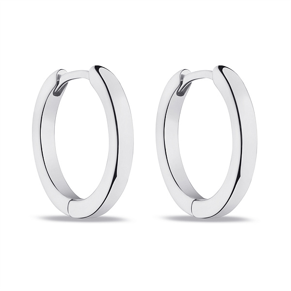 Серьги-кольца из серебра (арт. 7502/2334/15) – изображение 1