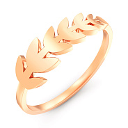 Фото Кольцо из красного золота Колосок (арт. 141281)