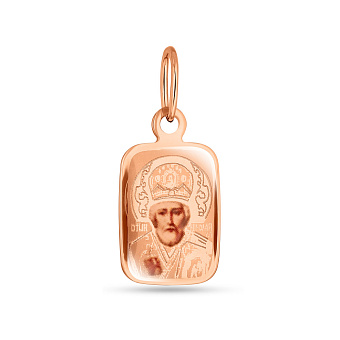 Золотая ладанка "Николай Чудотворец" (арт. 422245Н)