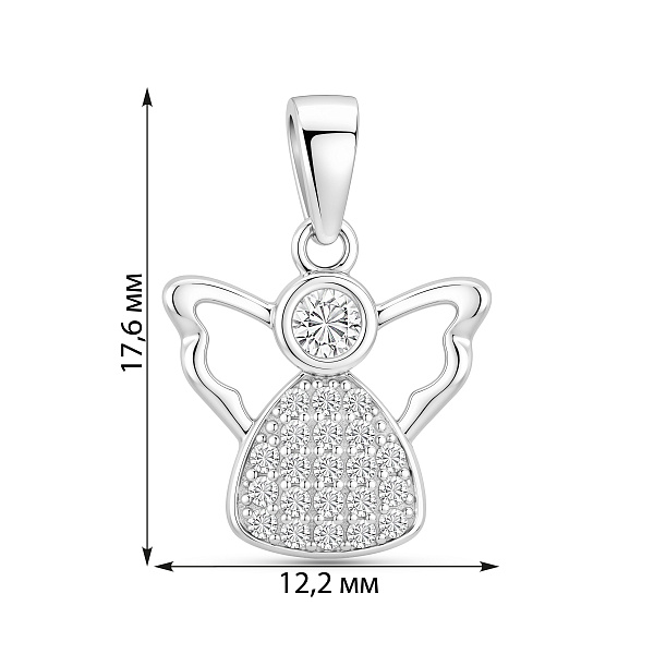 Серебряный кулон Ангел (арт. 7503/4787) – изображение 2