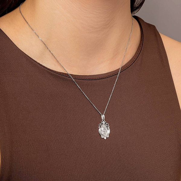 Золотая ладанка Божия Матерь «Казанская» (арт. 440500б) – изображение 2