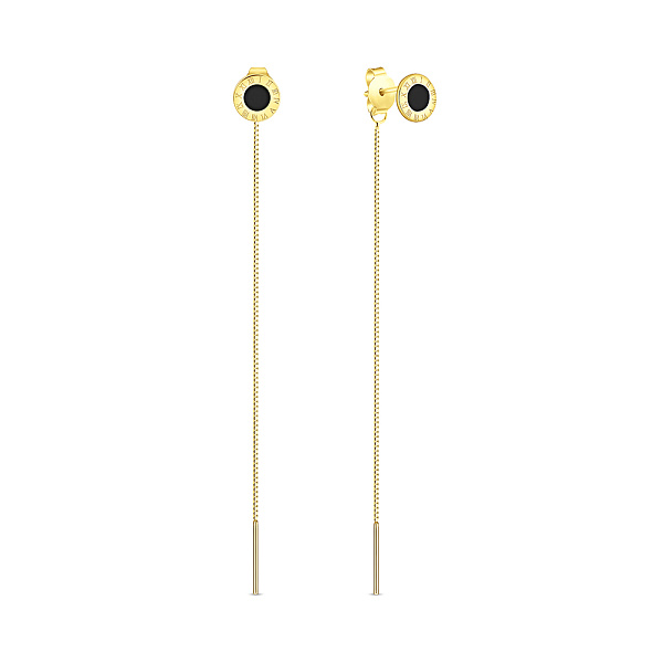 Срібні сережки з емаллю (арт. 7518/6966жеч) – зображення 1