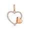 Золотая подвеска Сердечко с фианитами (арт. 440963) – изображение 1