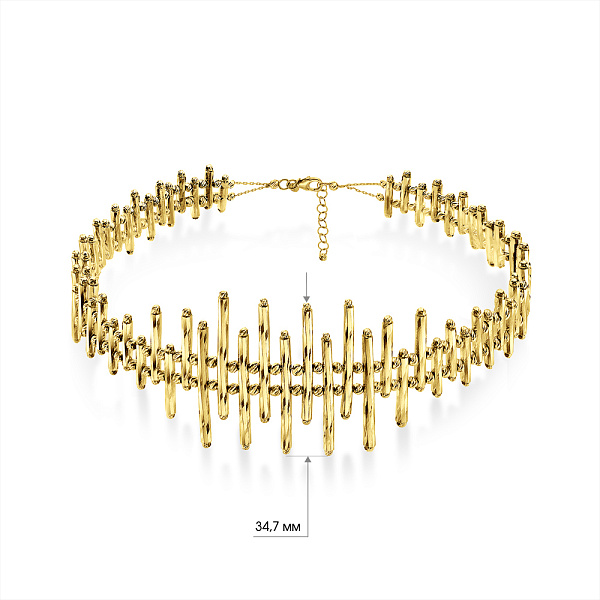 Массивное золотое колье Francelli (арт. 352997ж) – изображение 7