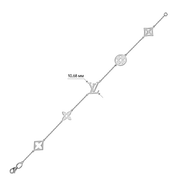 Браслет из белого золота (арт. 322241б) – изображение 3