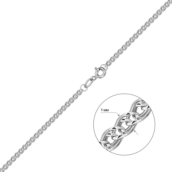 Золотий ланцюжок плетіння Нонна (арт. ц302102б) – зображення 2