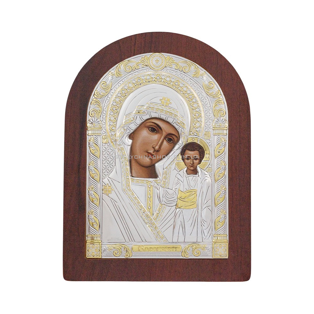 Ікона срібна "Божа Матір Казанська" (220х175 мм) (арт. AR-5/002AG/R)