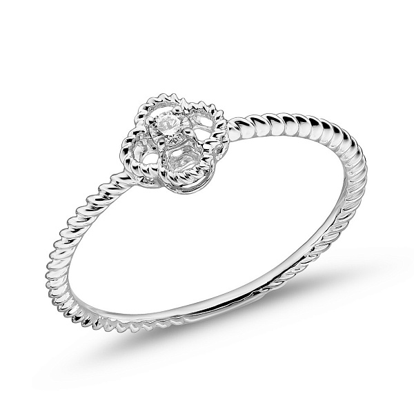 Золота каблучка з діамантом (арт. К341442005б) – зображення 1