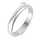 Классическое обручальное кольцо из белого золота (арт. 220100б) – изображение 3