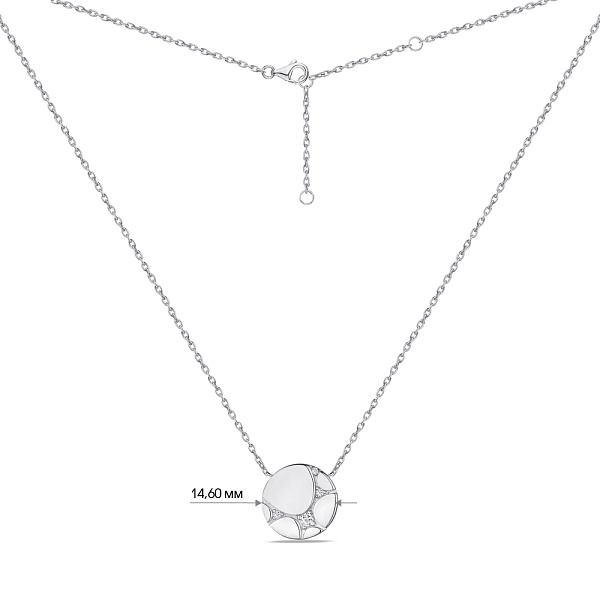 Колье из серебра с фианитами (арт. 7507/1019) – изображение 3