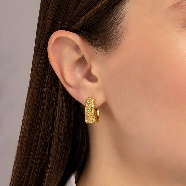 Сережки Francelli з жовтого золота (арт. 1091861/15ж) – зображення 2