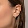 Серьги из желтого золота с фианитами (арт. 110356ж) – изображение 3