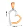 Золотая подвеска Сердце с фианитом (арт. 440497) – изображение 2
