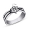 Серебряное кольцо с фианитами (арт. 7901/1252) – изображение 2