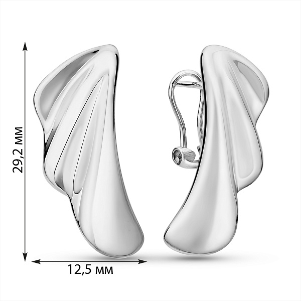 Золотые серьги Francelli (арт. 111424б) – изображение 4