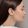 Серьги-кольца из желтого золота (арт. 121904/30ж) – изображение 3