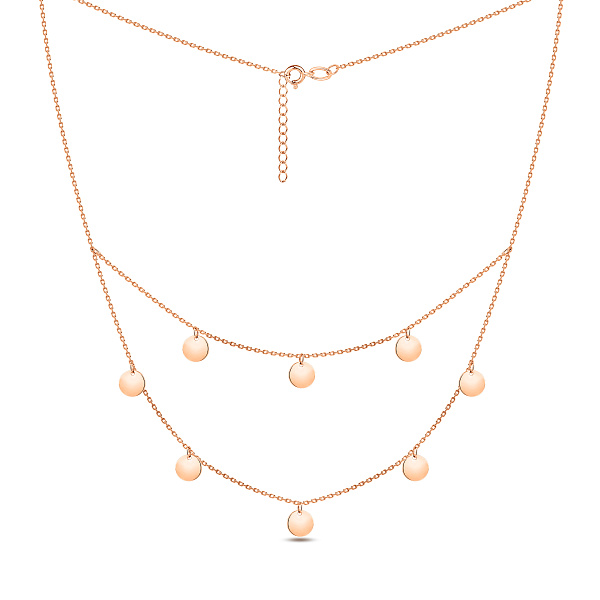 Багатошарове кольє Монети з червоного золота (арт. 351958/5) – зображення 2