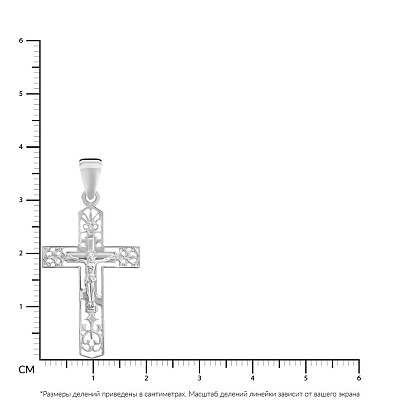 Золотой нательный крестик с распятием (арт. 501616б)