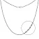 Тонкое серебряное колье без камней (арт. 7507/129а) – изображение 1