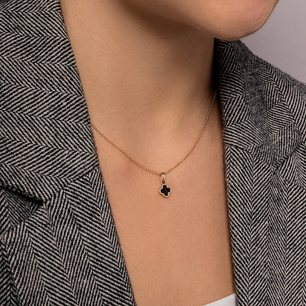 Кулон из красного золота с эмалью (арт. 441087еч) – изображение 4