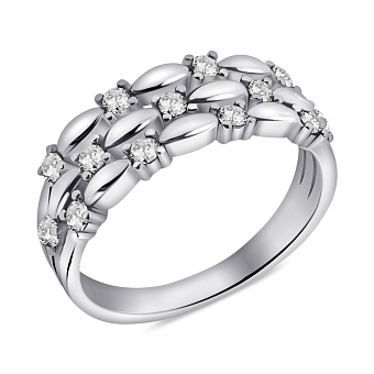 Серебряное кольцо с фианитами (арт. 7501/6972)