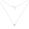 Серебряное колье с подвеской с фианитом (арт. 7507/2637) – изображение 2