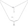 Серебряное колье с подвеской с фианитами (арт. 7507/2645) – изображение 3