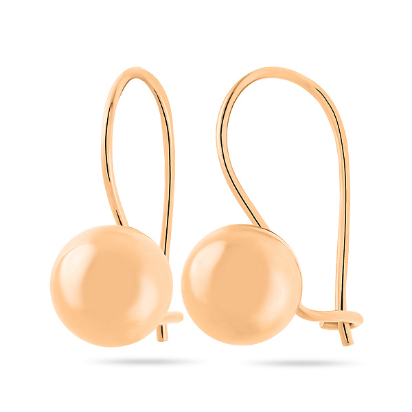 Детские золотые сережки без камней (арт. 100097/4) – изображение 1