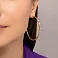 Золотые серьги-кольца без камней (арт. 108452/60ж) – изображение 2