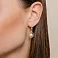 Золотые серьги-подвески с жемчугом (арт. 2108228101) – изображение 2