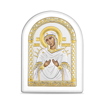 Фото Икона Божья Матерь Семистрельная (147х197мм) (арт. A-4/006G/B)