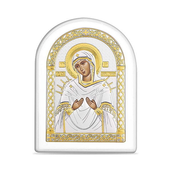Икона Божья Матерь Семистрельная (147х197мм) (арт. A-4/006G/B) – изображение 1