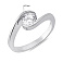 Серебряное кольцо с фианитом (арт. 7501/7074) – изображение 2