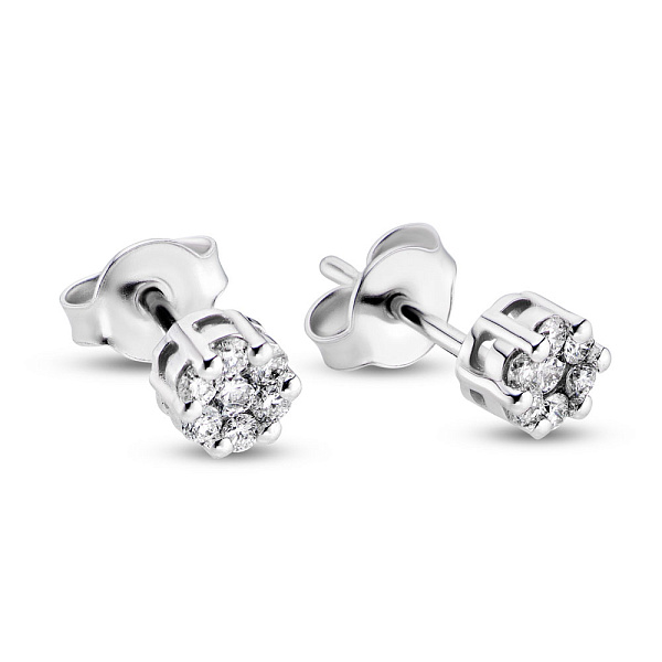 Золоті сережки пусети з діамантами (арт. С041033б) – зображення 1