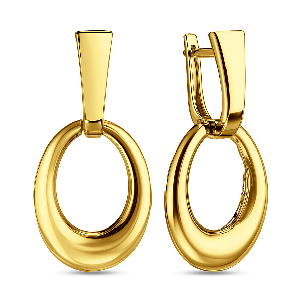 Серьги из желтого золота (арт. 111329ж) – изображение 1