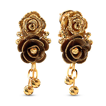 Фото Золотые серьги Francelli без камней (арт. 105687жкр)