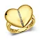 Золота каблучка Francelli Серце з діамантами (арт. К141382005ж) – зображення 1