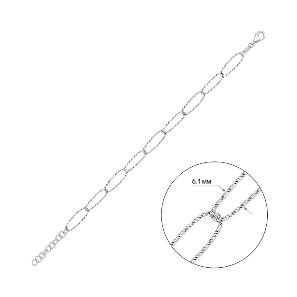Браслет Francelli из белого золота (арт. 326322б) – изображение 2