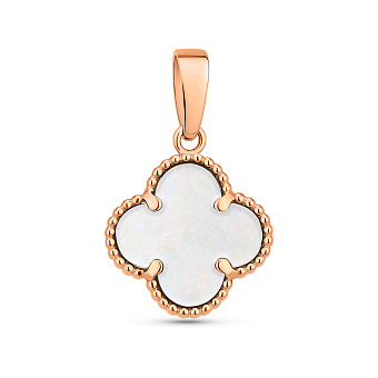 Кулон из красного золота с перламутром (арт. 441439/10п)