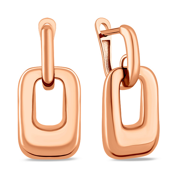Серьги из красного золота (арт. 1092085) – изображение 1