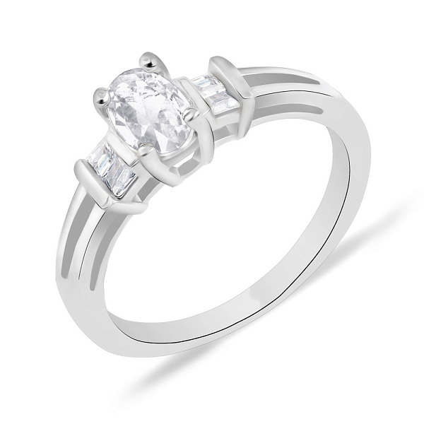 Кольцо из серебра с фианитами (арт. 7501/К2Ф/302-16,5) – изображение 1