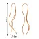 Сережки протяжки из красного золота (арт. 108268) – изображение 2