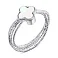 Серебряное кольцо Клевер с перламутром (арт. 7501/6905/8п) – изображение 1
