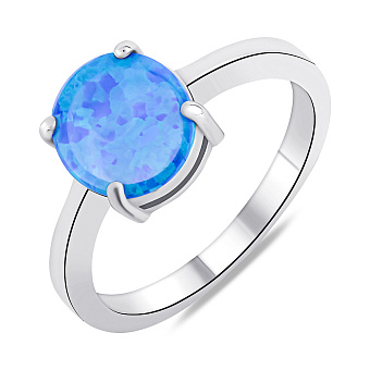 Фото Срібна каблучка з опалом (арт. 7501/4790Пос)